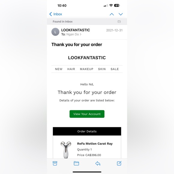 Auth Refa motion carat face and body like new - Picture 9 of 10